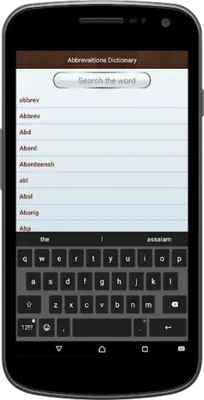 Abbrevaitions Dictionary android App screenshot 1